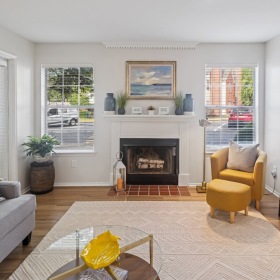 Spacious and well-lit living spaces Open space living area with natural lighting